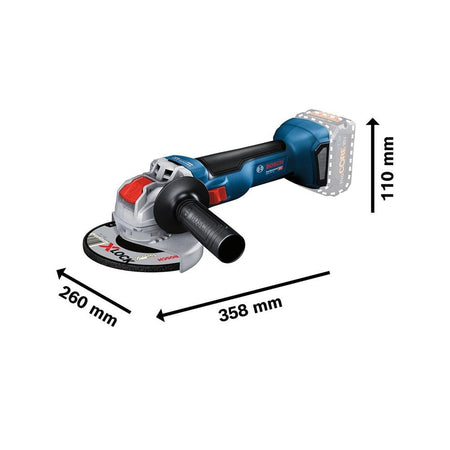 Bosch GWX 18V-10 Professional X-LOCK Angle Grinder 125mm 18V Bare Unit-BSH6017B0100