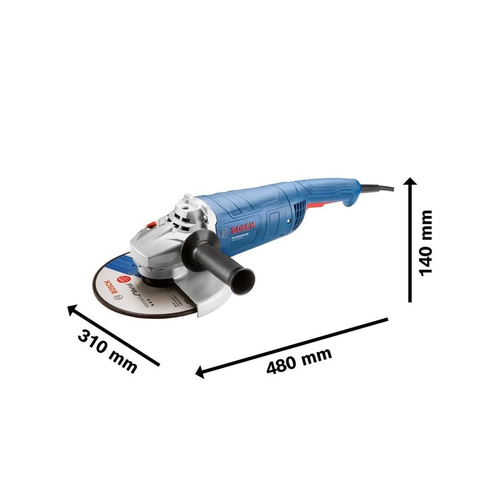 Bosch GWS 2200 P Professional 180mm Angle Grinder 2200W 240V-BSH6018F4170
