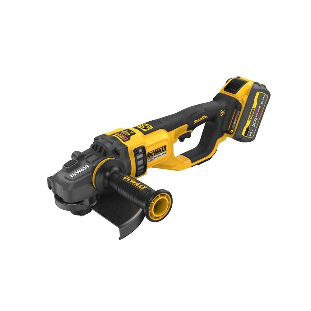 DEWALT DCG460X2XR FlexVolt Angle Grinder 54V 2 x 3.0Ah Li-ion-DEWDCG460X2