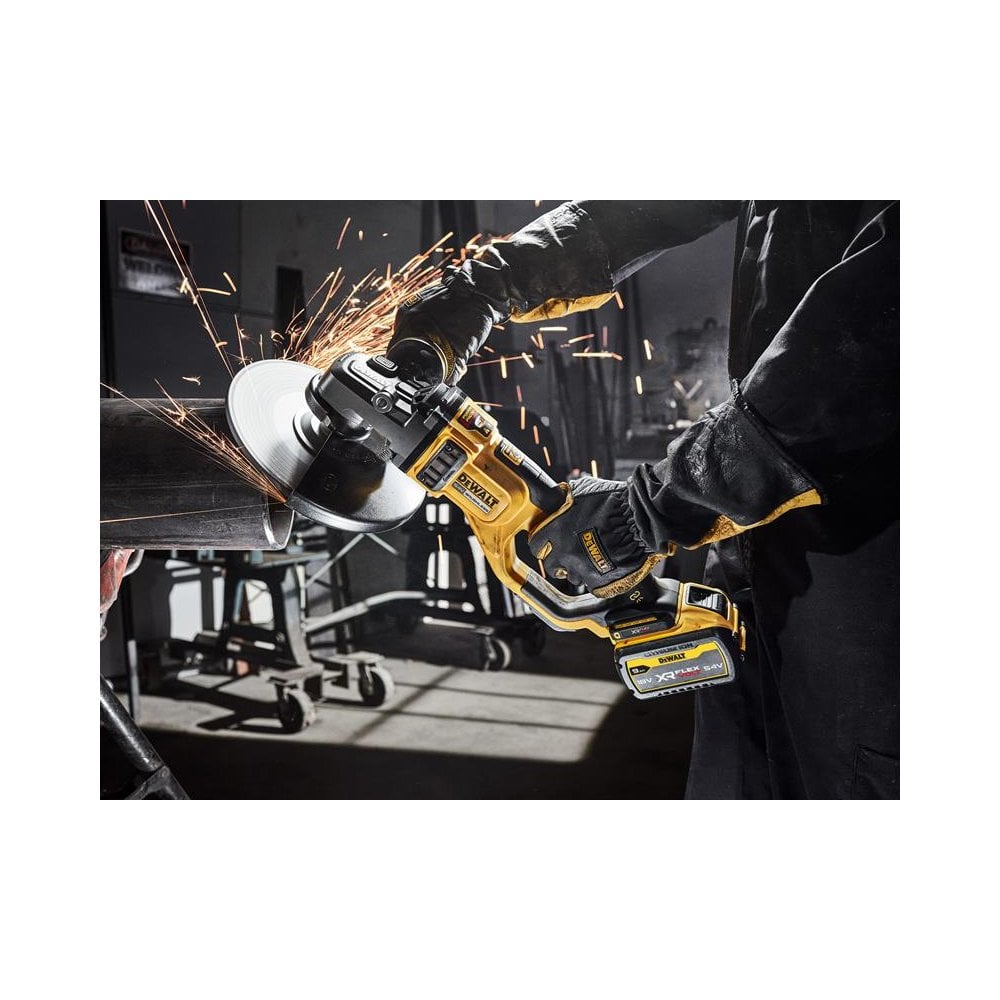 DEWALT DCG460X2XR FlexVolt Angle Grinder 54V 2 x 3.0Ah Li-ion-DEWDCG460X2