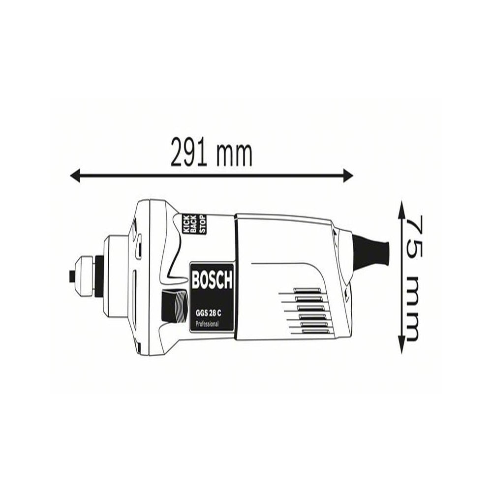 Bosch GGS 28 C Professional Straight Grinder 650W 240V-BSH601220070