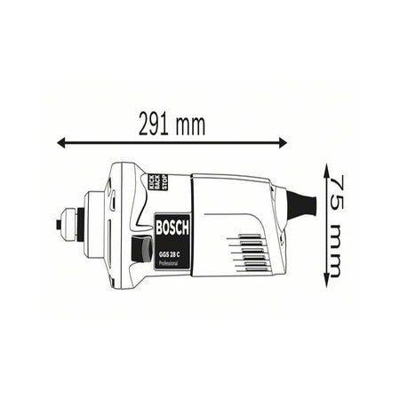 Bosch GGS 28 C Professional Straight Grinder 650W 240V-BSH601220070