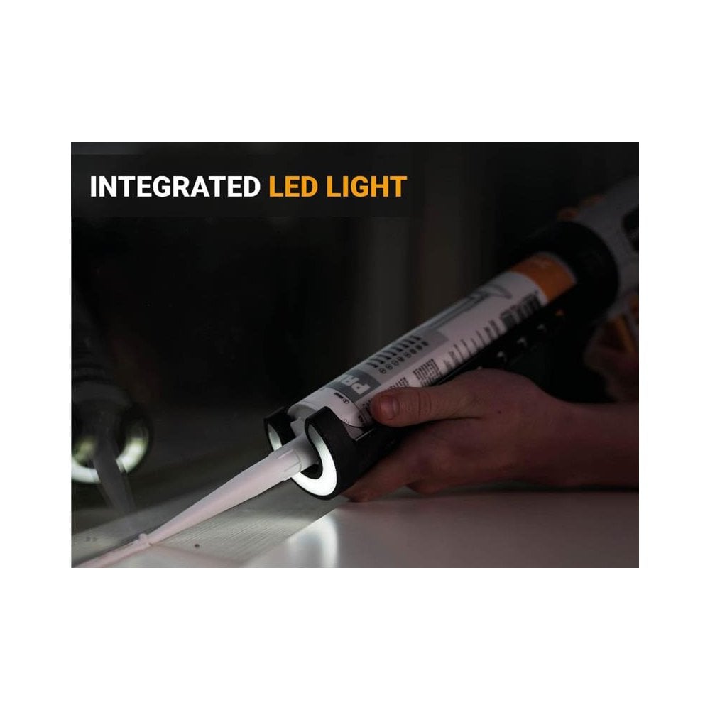 Batavia MAXXPUSH Caulking Gun with LED Light 6V (AA Batteries)-BAT7064347