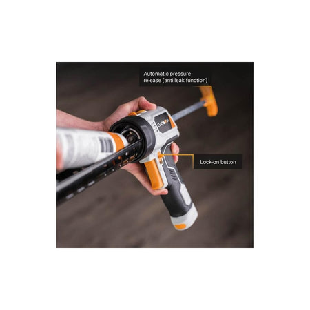Batavia MAXXPUSH Caulking Gun with LED Light 6V (AA Batteries)-BAT7064347