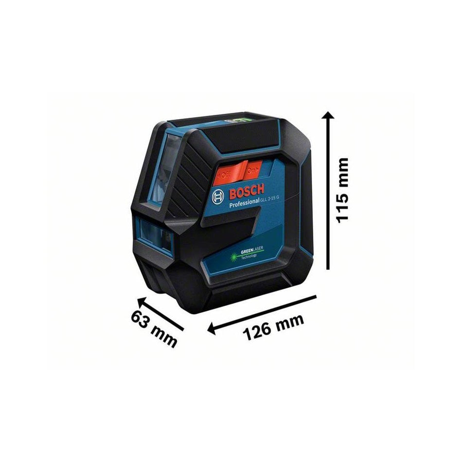 Bosch GLL 2-15 G Professional Line Laser + Universal Mount-BSH601063W00