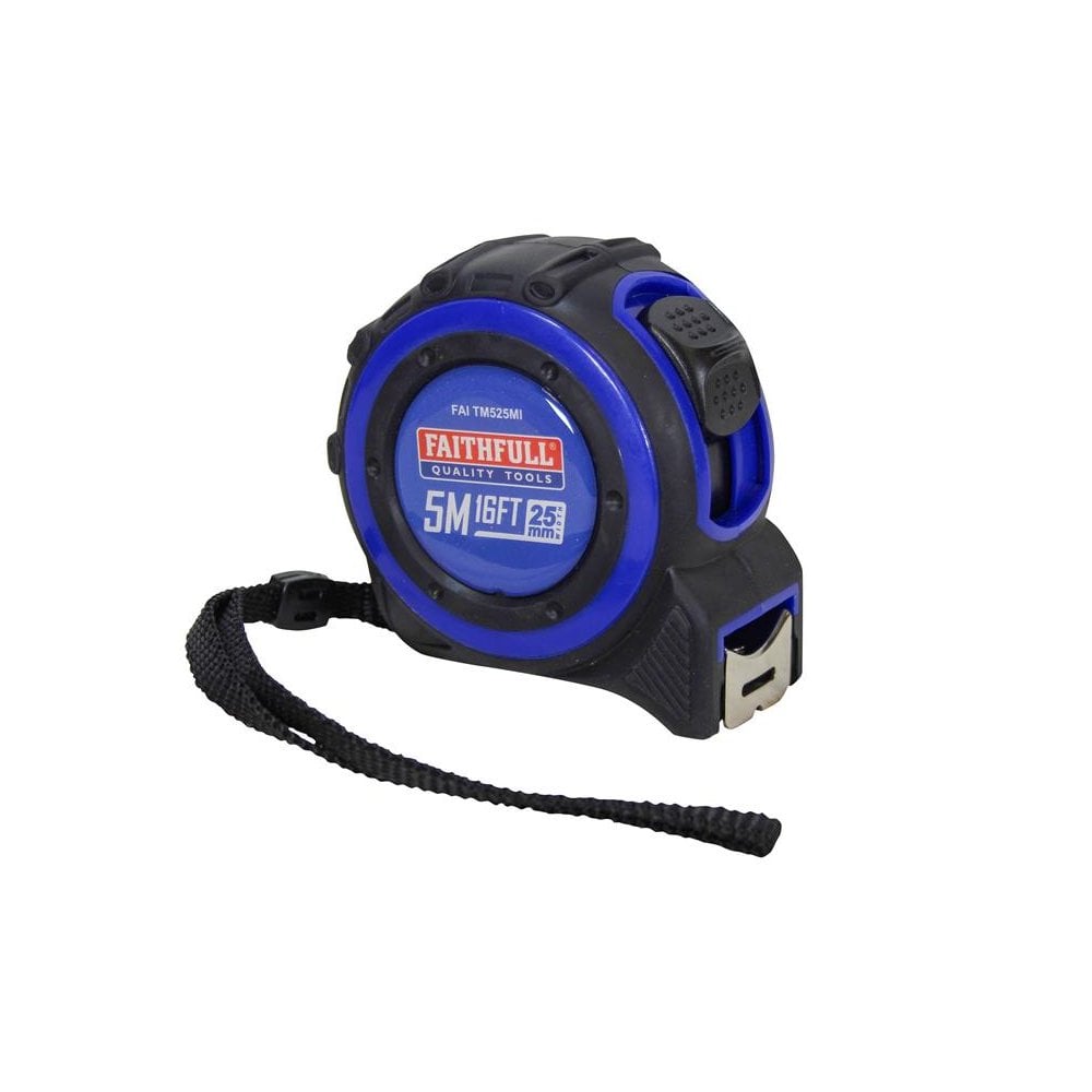 Faithfull Trade Tape Measure 5m/16ft (Width 25mm)-FAITM525MI