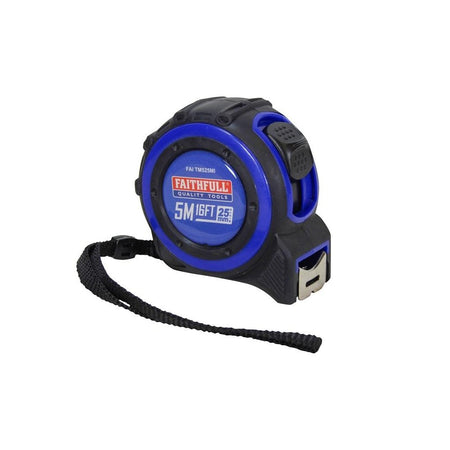 Faithfull Trade Tape Measure 5m/16ft (Width 25mm)-FAITM525MI