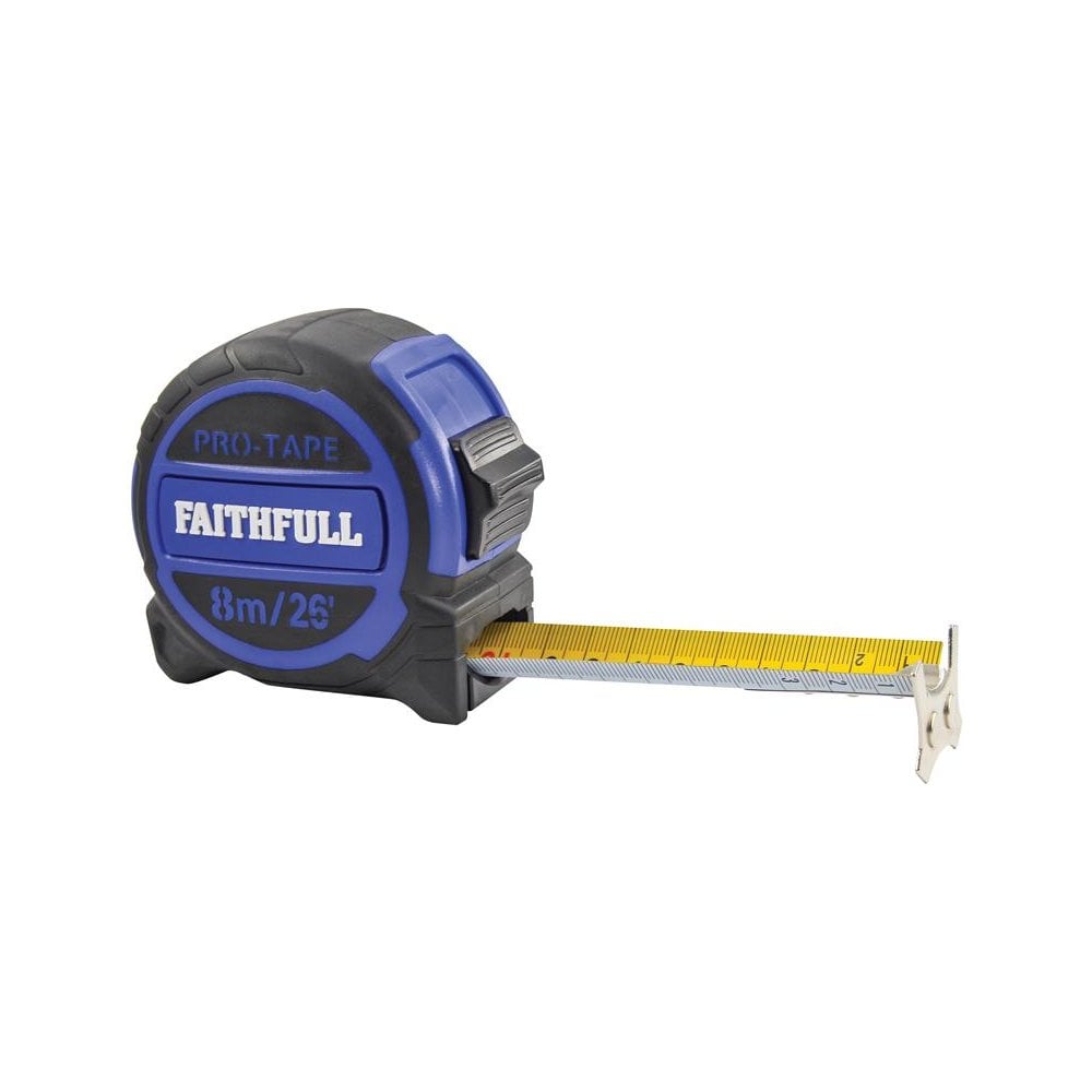 Faithfull Pro Tape Measure 8m/26ft (Width 32mm)-FAITM832MI