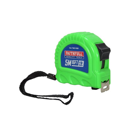 Faithfull Twin Lock Tape Measure 5m/16ft (Width 19mm)-FAITM519MI