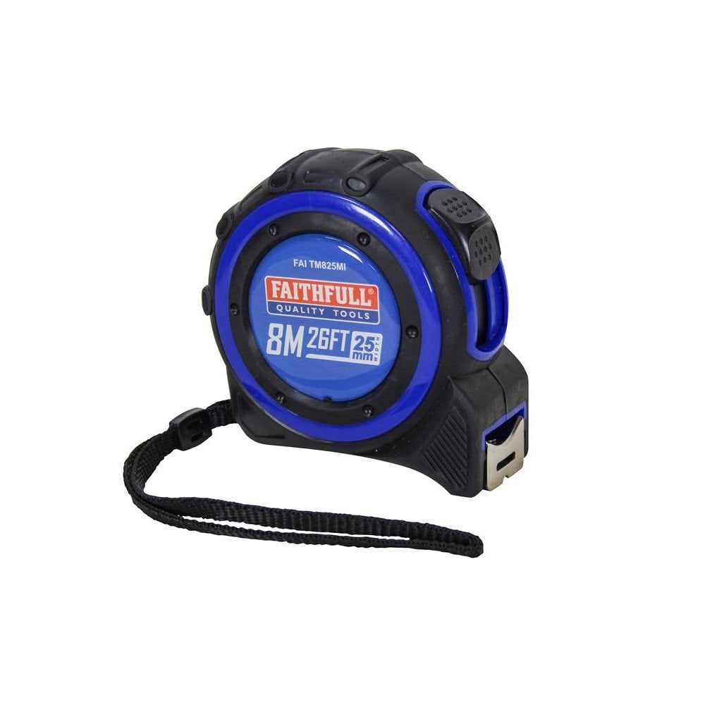 Faithfull Trade Tape Measure 8m/26ft (Width 25mm)-FAITM825MI