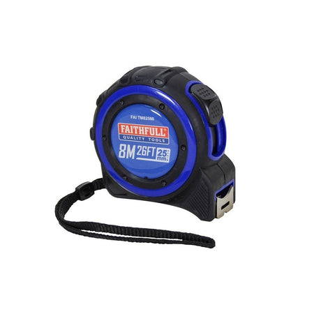 Faithfull Trade Tape Measure 8m/26ft (Width 25mm)-FAITM825MI