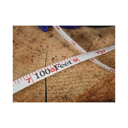 Faithfull Enclosed Fibreglass Long Tape 30m/100ft (Width 13mm)-FAITM30FEN