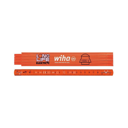 Wiha Longlife® Electrician's Folding Ruler 2m-WHA42068