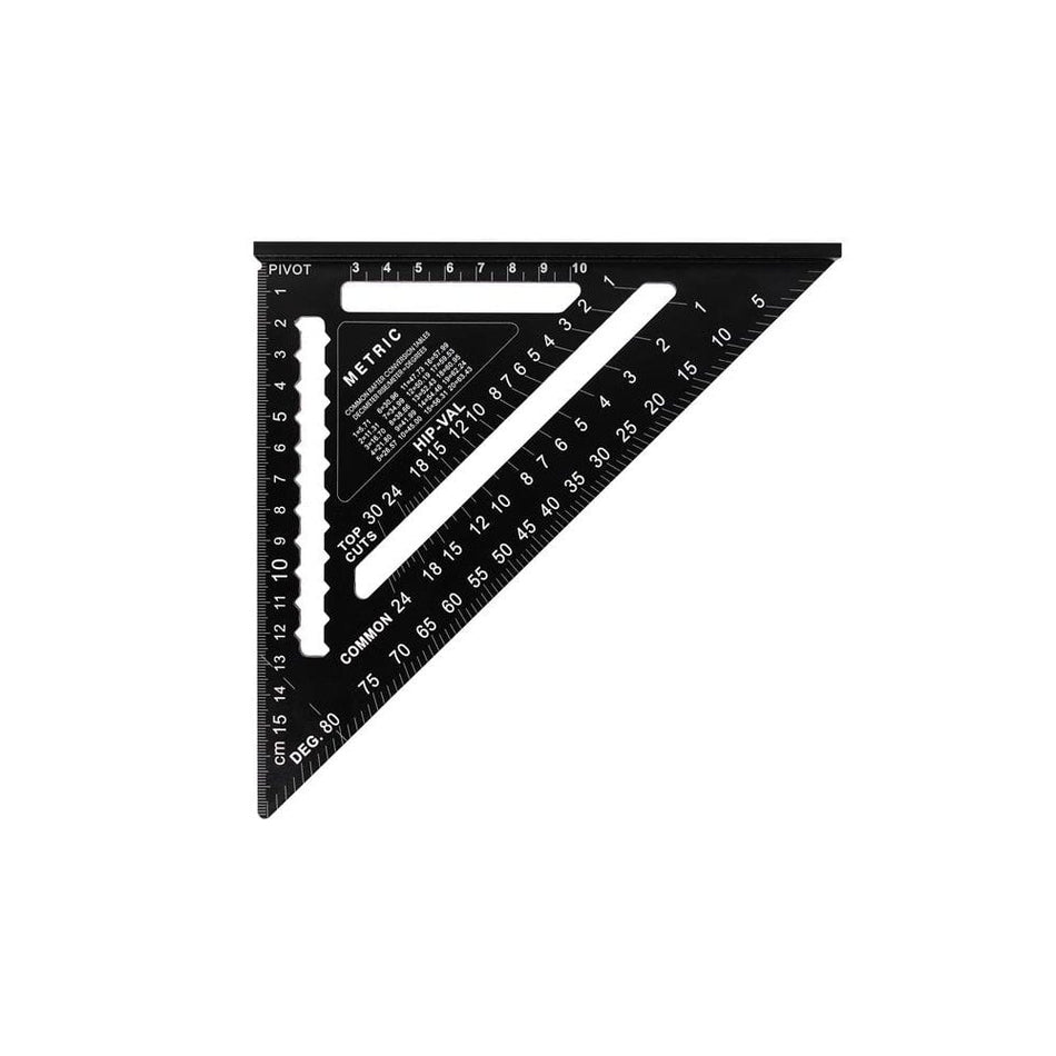 Faithfull Prestige Quick Roofing Square Black Aluminium 180mm (Metric)-FAICSQ7MCNC