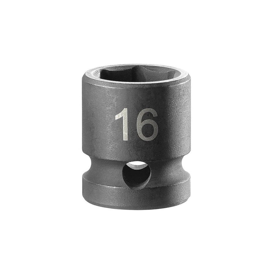 Facom 6-Point Stubby Impact Socket 1/2in Drive 16mm-FCMNSS16A