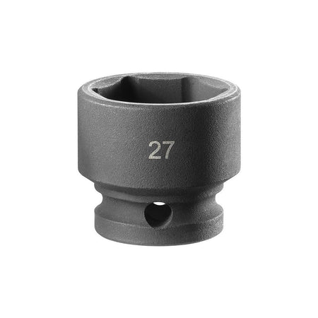 Facom 6-Point Stubby Impact Socket 1/2in Drive 27mm-FCMNSS27A