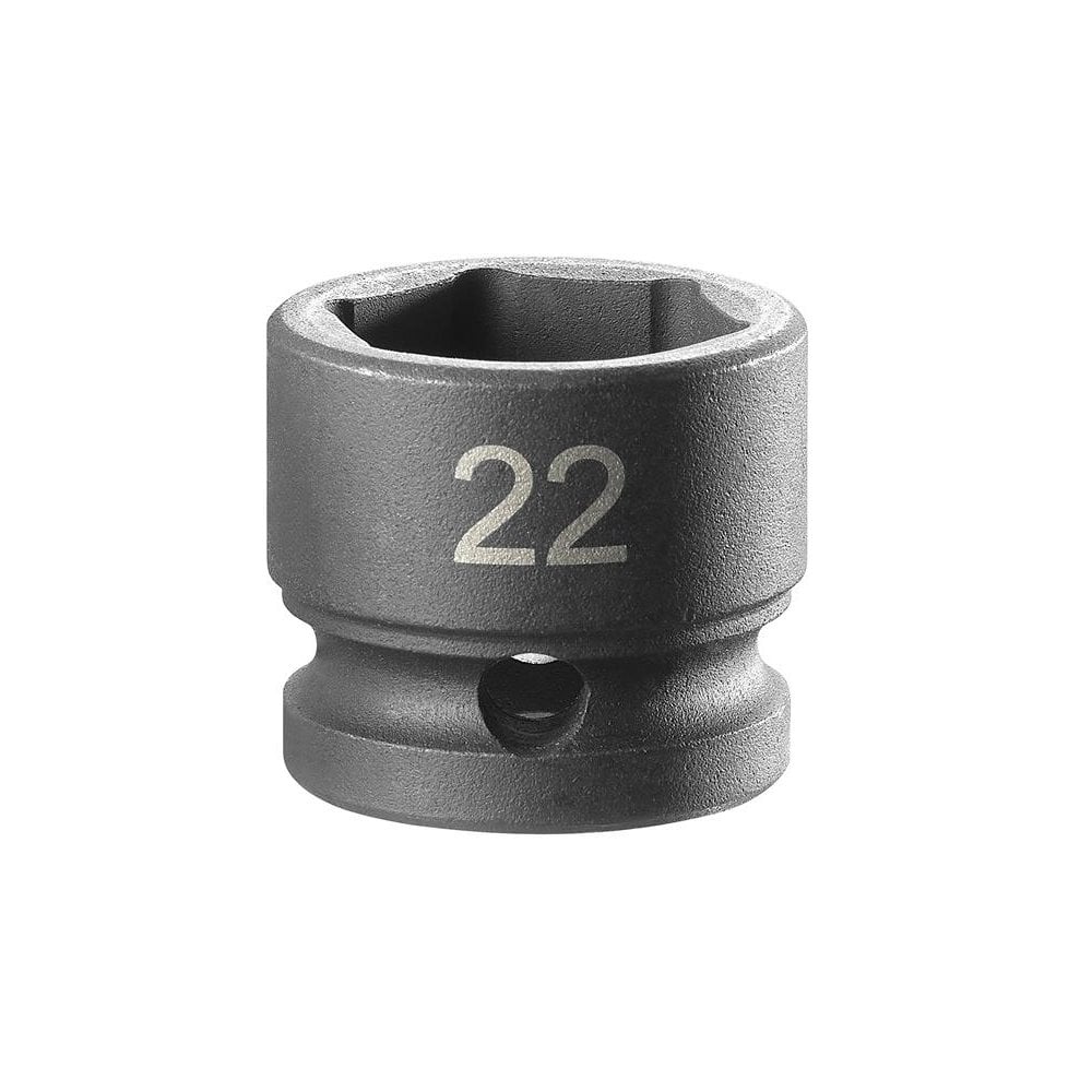 Facom 6-Point Stubby Impact Socket 1/2in Drive 22mm-FCMNSS22A