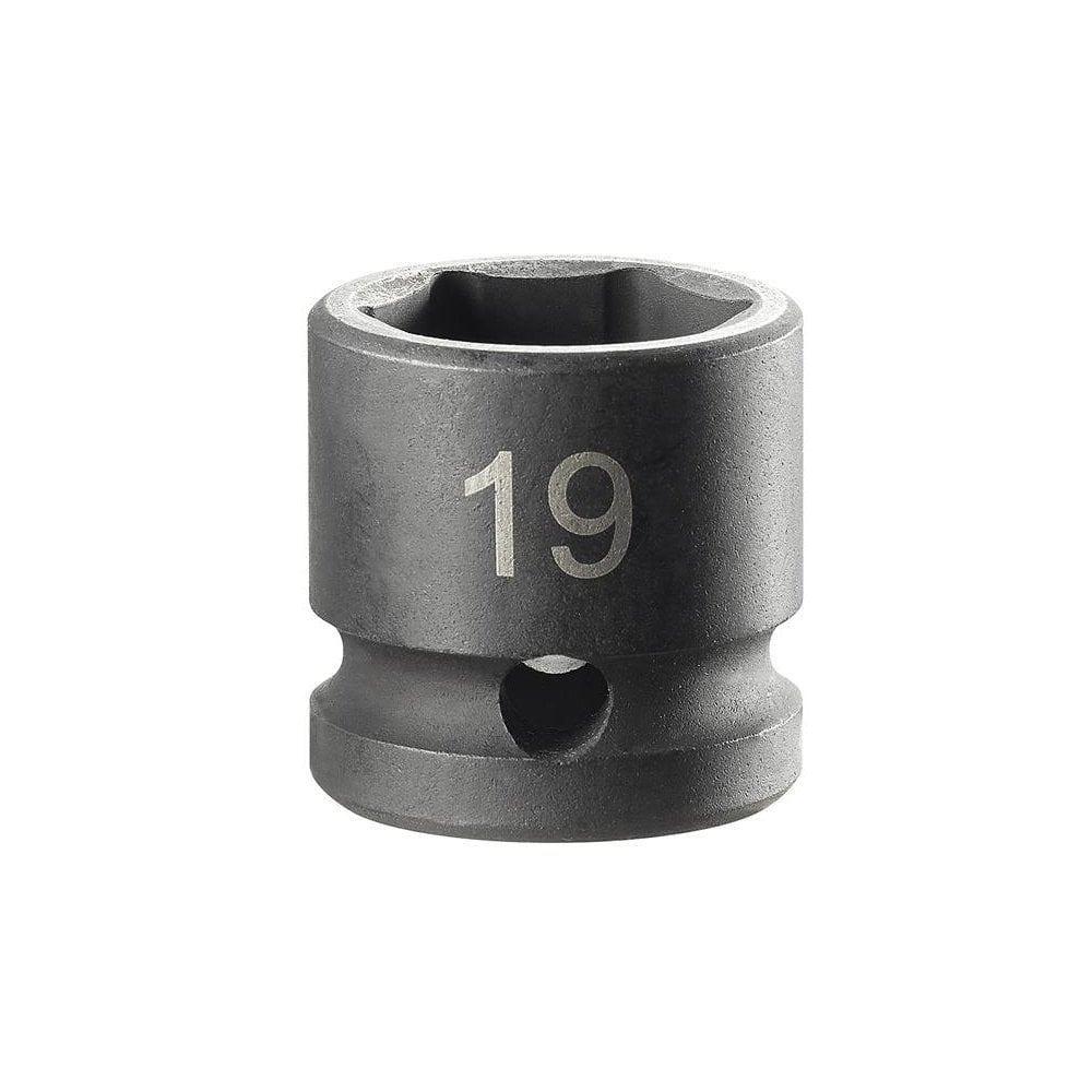 Facom 6-Point Stubby Impact Socket 1/2in Drive 19mm-FCMNSS19A