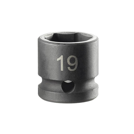 Facom 6-Point Stubby Impact Socket 1/2in Drive 19mm-FCMNSS19A