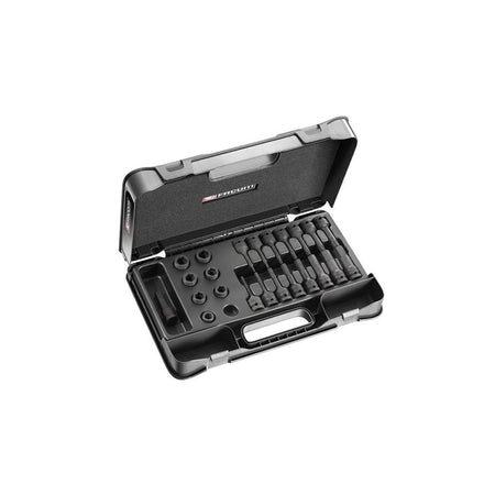 Facom 6-Point Stubby Impact Socket Set 1/2in SQDR, 23 Piece-FCMNSSJ23PB