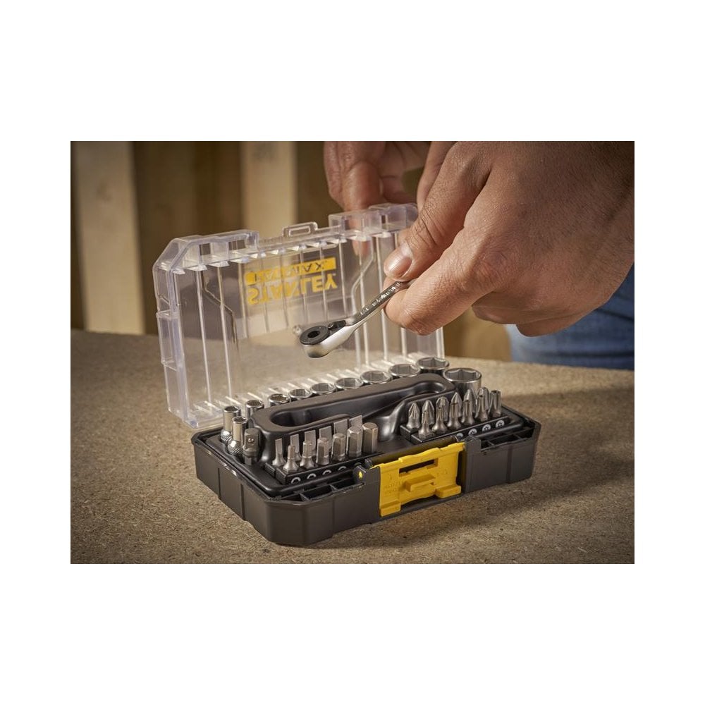 STANLEY® FatMax® 1/4in Socket & Bit Set, 37 Piece-STA019101