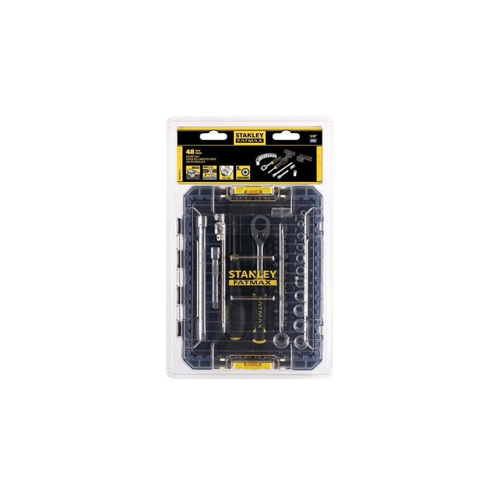 STANLEY® FATMAX® 1/4in M PRO-STACK Socket Set, 48 Piece-STA098101