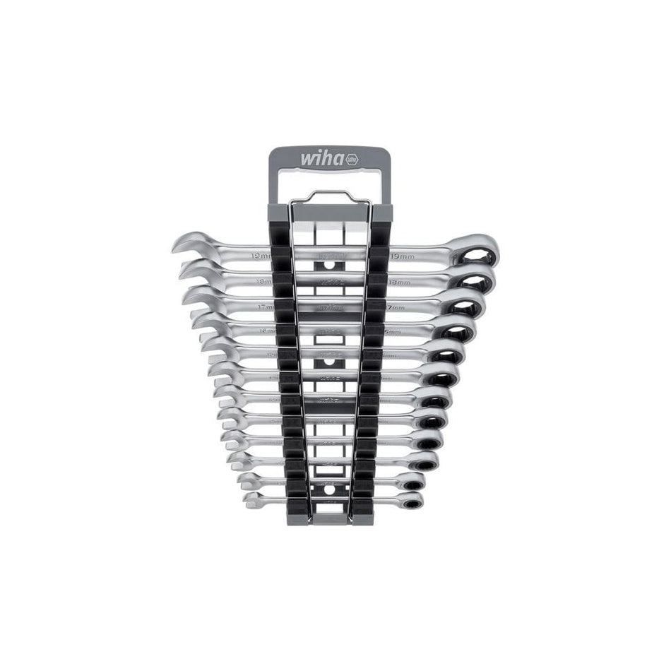 Wiha Ring Ratchet Spanner Set, 12 Piece-WHA44665