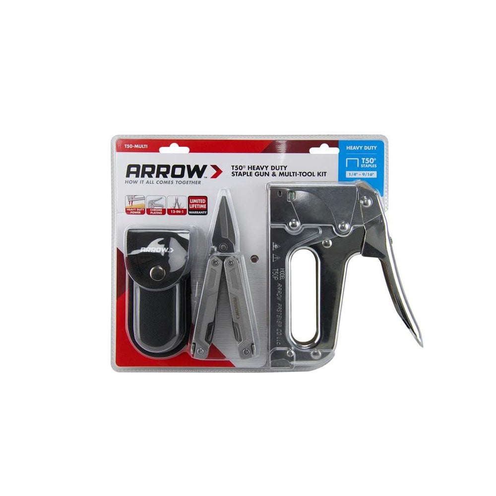 Arrow AT50 Staple Gun with FREE Multi Tool-ARRAT50MULTI