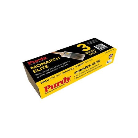 Purdy® Monarch™ Elite™ Paint Brush Set, 3 Piece-PURMONSPEC3