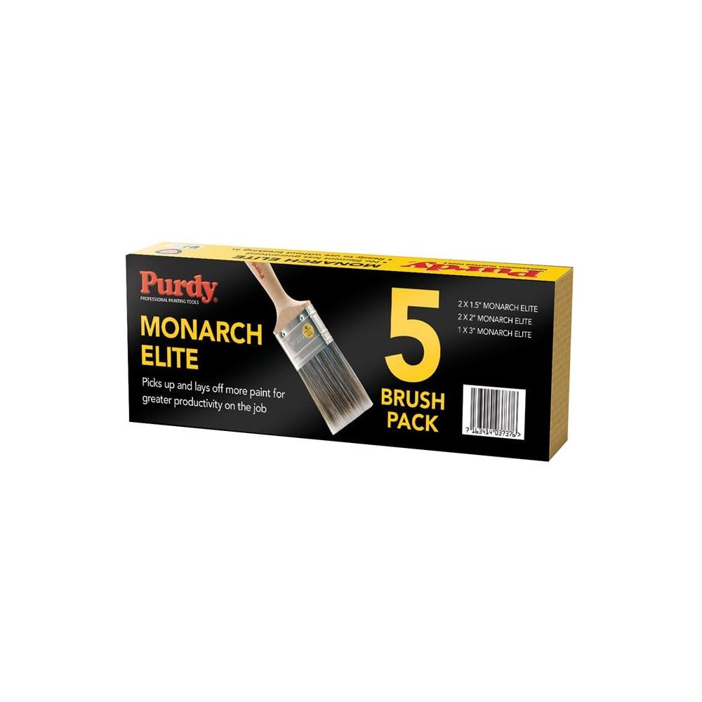 Purdy® Monarch™ Elite™ Paint Brush Set, 5 Piece-PURME5
