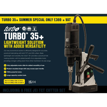 TURBO 35+ MAG DRILL 110v