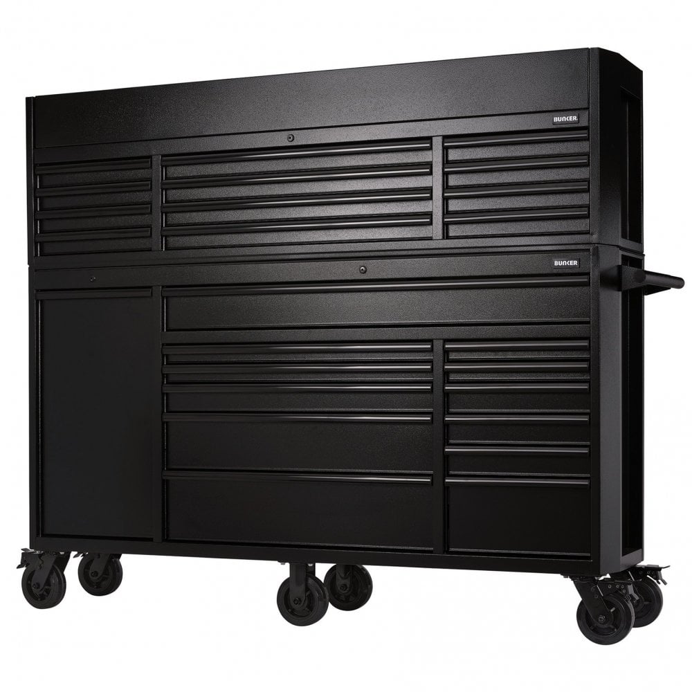 BUNKER Combined Roller Cabinet and Tool Chest, 25 Drawer, 72": No.B200-72C/72R