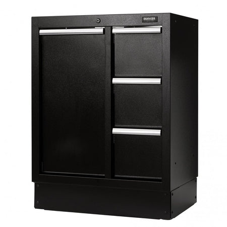 BUNKER Modular Power Tool Base Cabinet, 4 Drawer, 680mmm: No.MS400-PTBC
