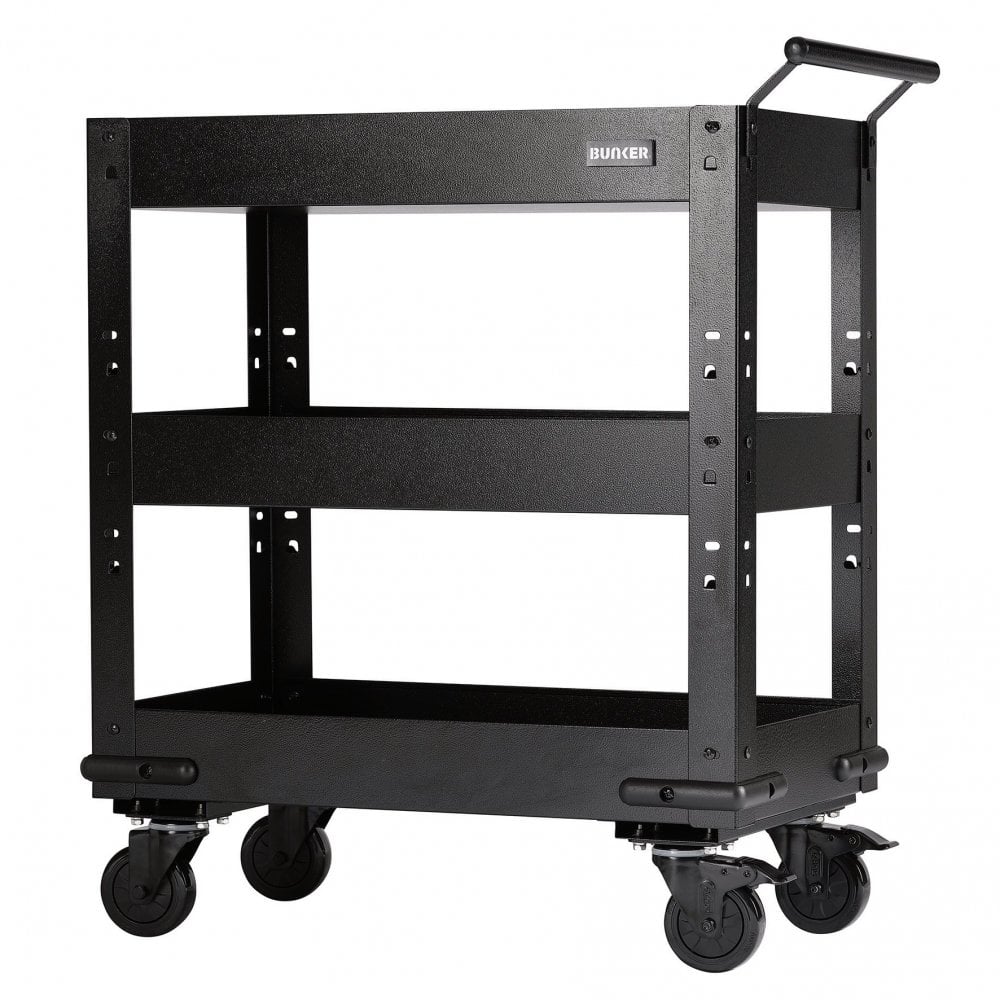 BUNKER Modular 3 Tier Trolley with Pull Handle: No.B400-3TCR
