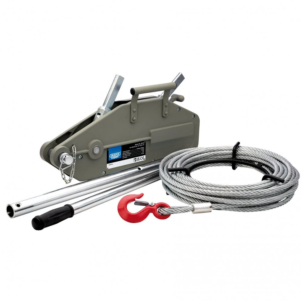 Draper Expert Wire Rope Puller, 1600kg: No.WRP16