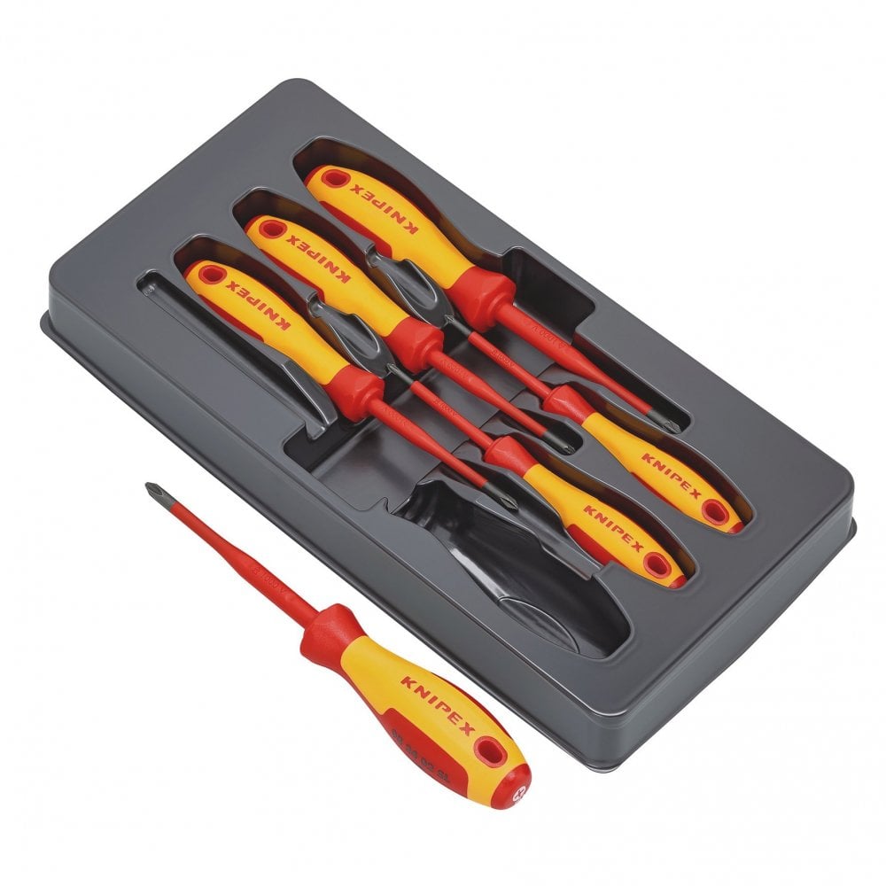KNIPEX 00 20 12 V03 VDE Insulated Phillips/Pozidriv Screwdriver Set: No.00 20 12 V03