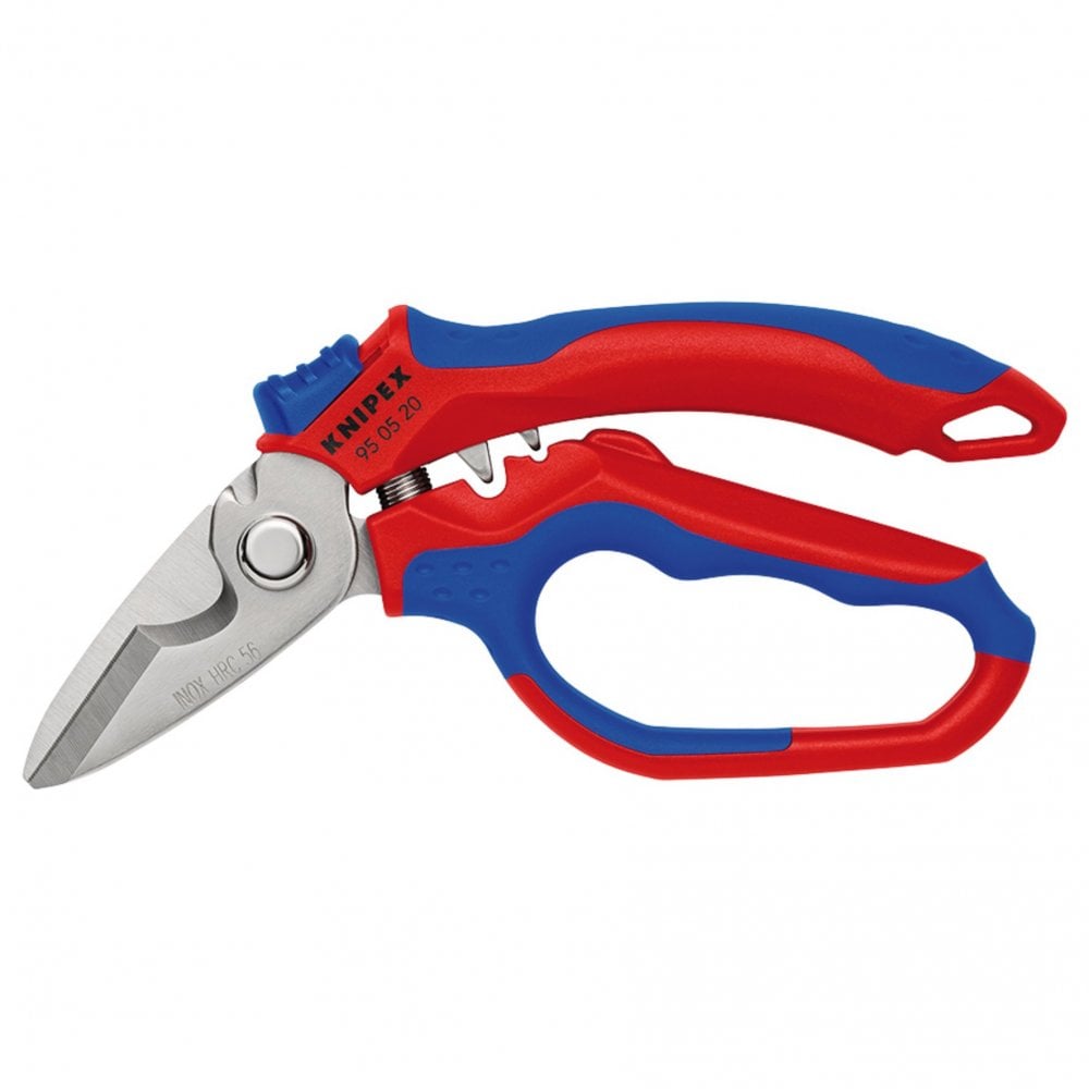 KNIPEX 95 05 20 SB Angled Electricians Shears, 160mm: No.95 05 20 SB