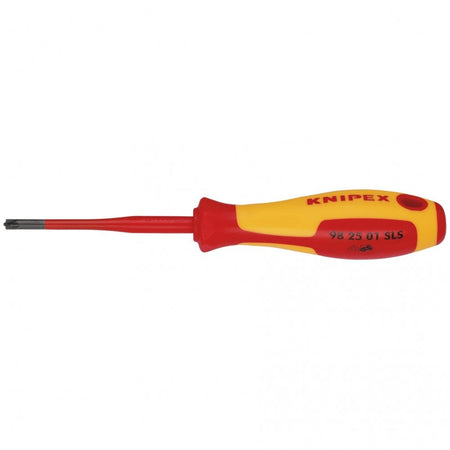 KNIPEX 98 25 01 SLS VDE Insulated Plus/Minus Pozidriv Screwdriver, PZ/S1 x 80mm: No.98 25 01 SLS