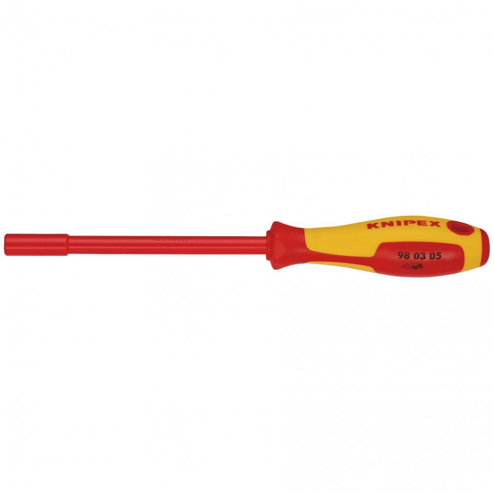 KNIPEX 98 03 05 VDE Insulated Nut Driver, 5.0 x 125mm: No.98 03 05