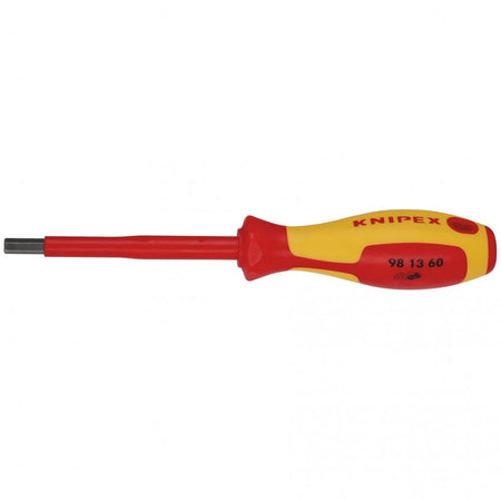 KNIPEX 98 13 60 VDE Insulated Hexagon Screwdriver, 6.0 x 75mm: No.98 13 60
