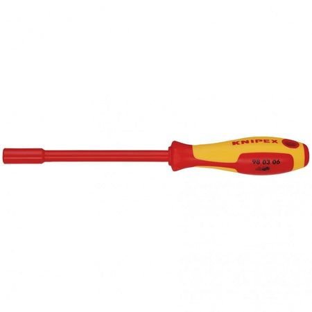 KNIPEX 98 03 06 VDE Insulated Nut Driver, 6.0 x 125mm: No.98 03 06