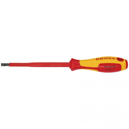 KNIPEX 98 20 55 VDE Insulated Slotted Screwdriver, 5.5 x 125mm: No.98 20 55