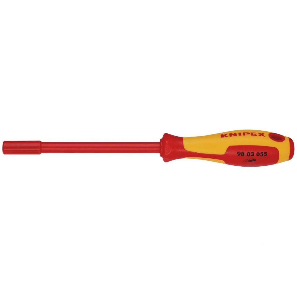 KNIPEX 98 03 055 VDE Insulated Nut Driver, 5.5 x 125mm: No.98 03 055