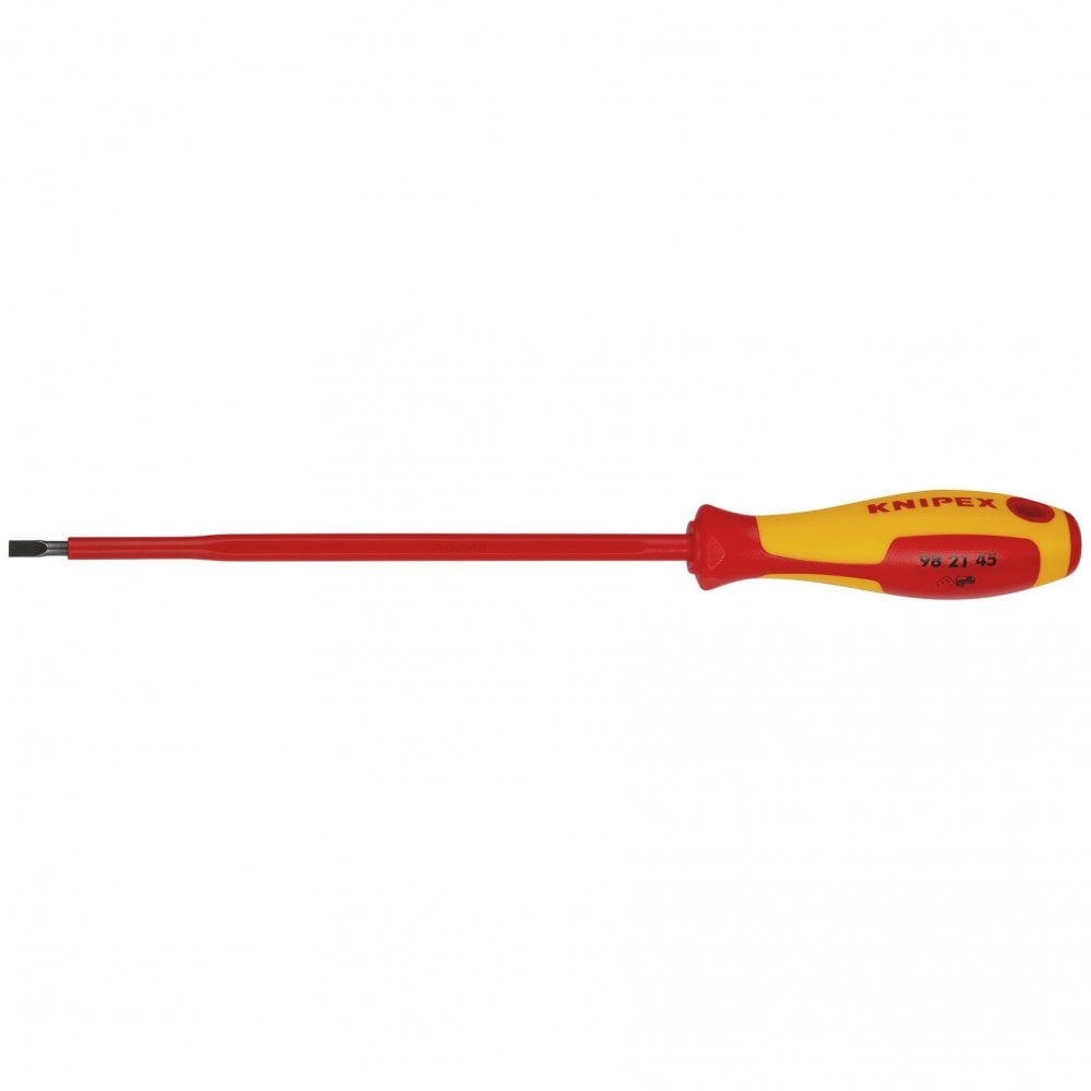 KNIPEX 98 21 45 VDE Insulated Slotted Screwdriver, 4.5 x 180mm: No.98 21 45