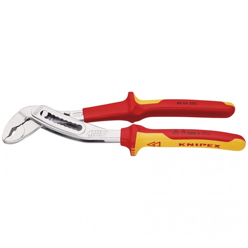 KNIPEX 88 06 250 SB VDE Insulated Alligator Water Pump Pliers, 250mm: No.88 06 250 SB