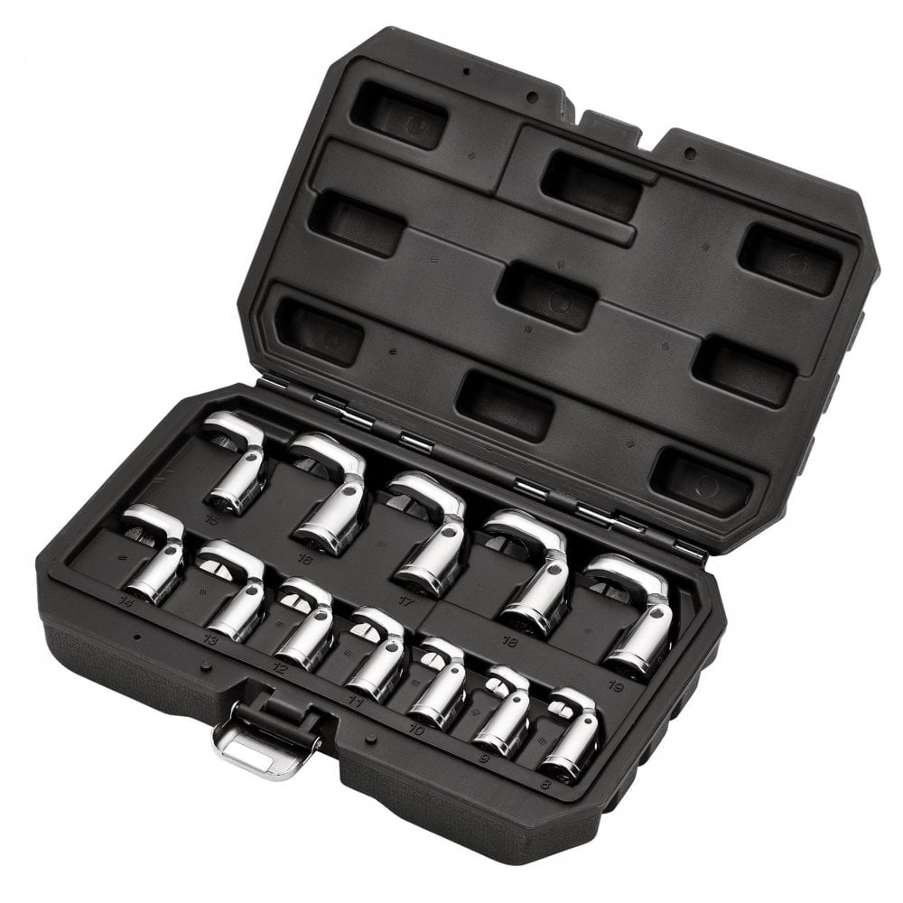 Flexible Crowfoot Socket Wrench Set, 3/8" Sq. Dr. (12 Piece): No.FCS-12PC