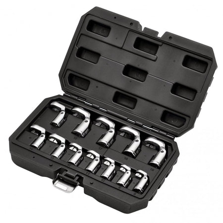 Flexible Crowfoot Socket Wrench Set, 3/8" Sq. Dr. (12 Piece): No.FCS-12PC