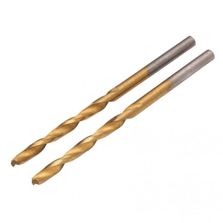 HSS Titanium Nitride Coated Drill Bit, 3.0mm x 61mm (Pack of 2): No.DBTS