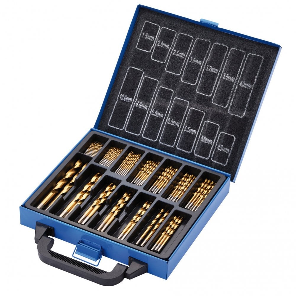 HSS Titanium Nitride Coated Drill Bit Set (99 Piece): No.DBTS4