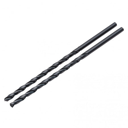 Black HSS Long Drill Bit 4.0 x 119mm (Pack of 2): No.DBBSL